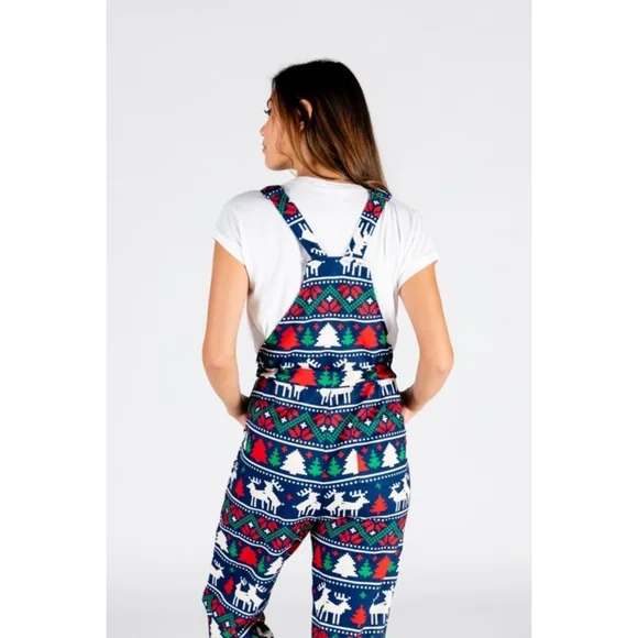 Christmas Party Naughty Reindeer Overalls - Picture 4 of 12